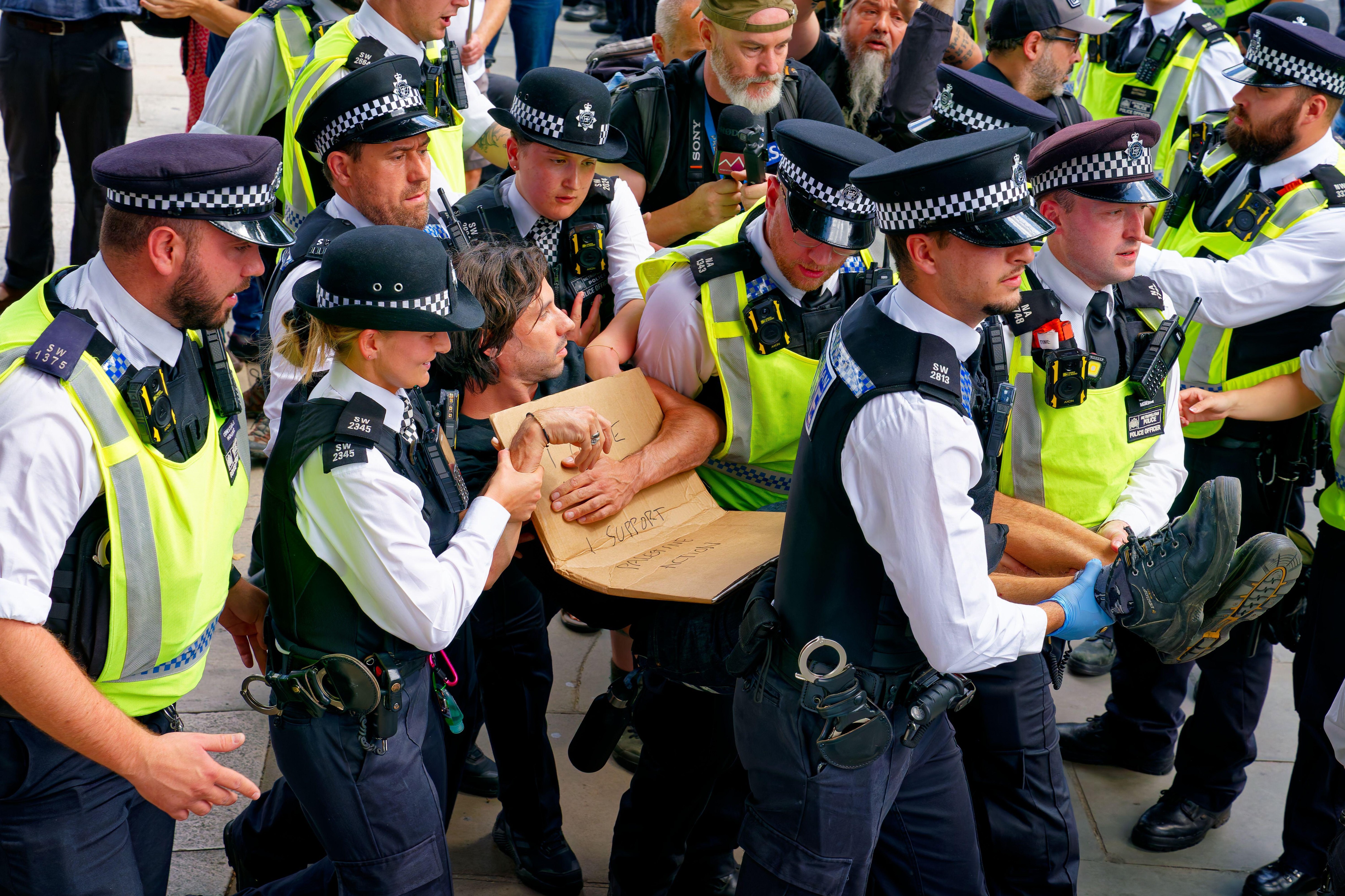Record al poliției din Londra: cel puțin 365 de arestări la un singur protest. Manifestație de susținere a grupului „Palestine Action”