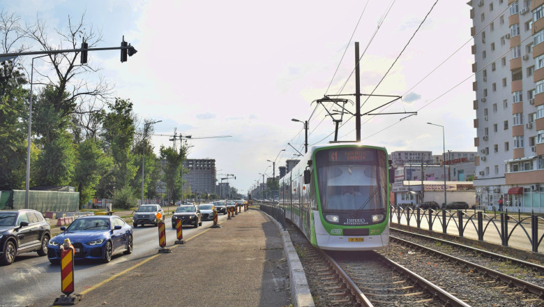 Circulația tramvaiului 41 din Capitală, suspendată de la 1 august, timp de o lună. Linii alternative disponibile călătorilor