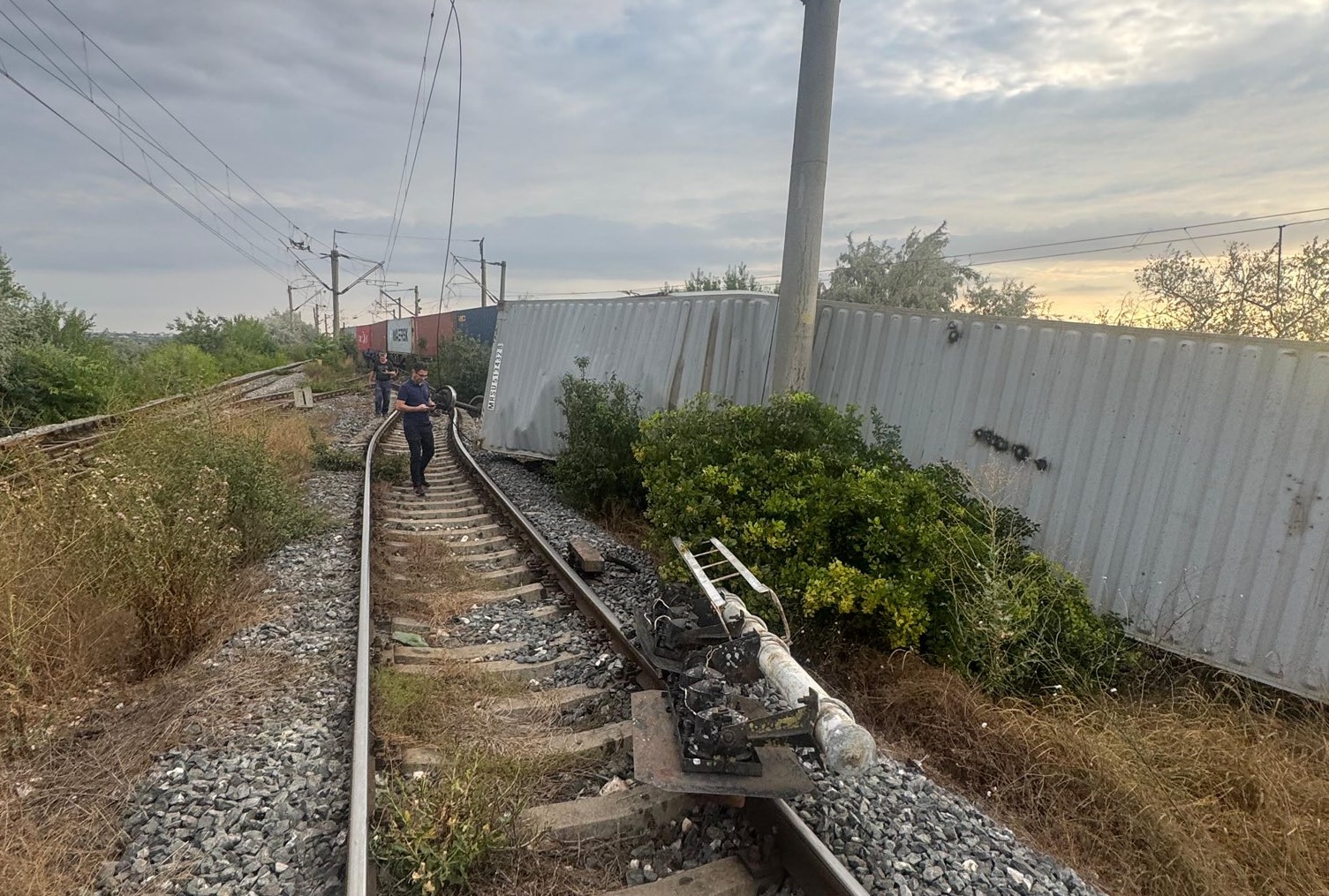 Circulația trenurilor este blocată între Constanța și Mangalia, din cauza deraierii a două vagoane de marfă la Agigea