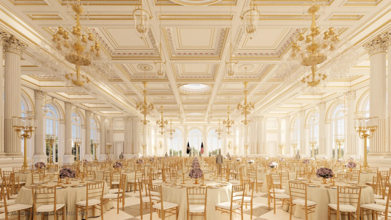 FOTO  Donald Trump construiește o sală de bal la Casa Albă. Cât va costa noua încăpere luxoasă