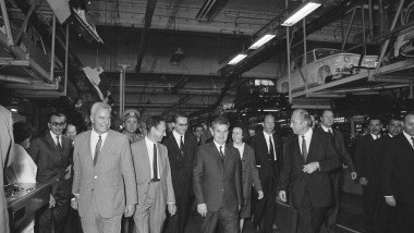 Nicolae Ceausescu besucht Renault / Foto 1970