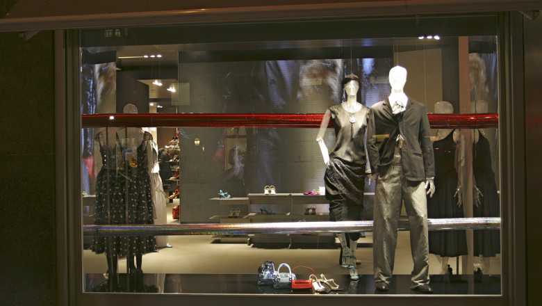 AJ,Armani,Christmas,Lombardia,Manzoni,Milan,Milano,Xmas,horizontal,night,shop window,street