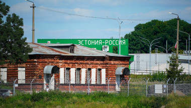 EU Russia Border Crossing In Estonia, Narva - 24 Jul 2024