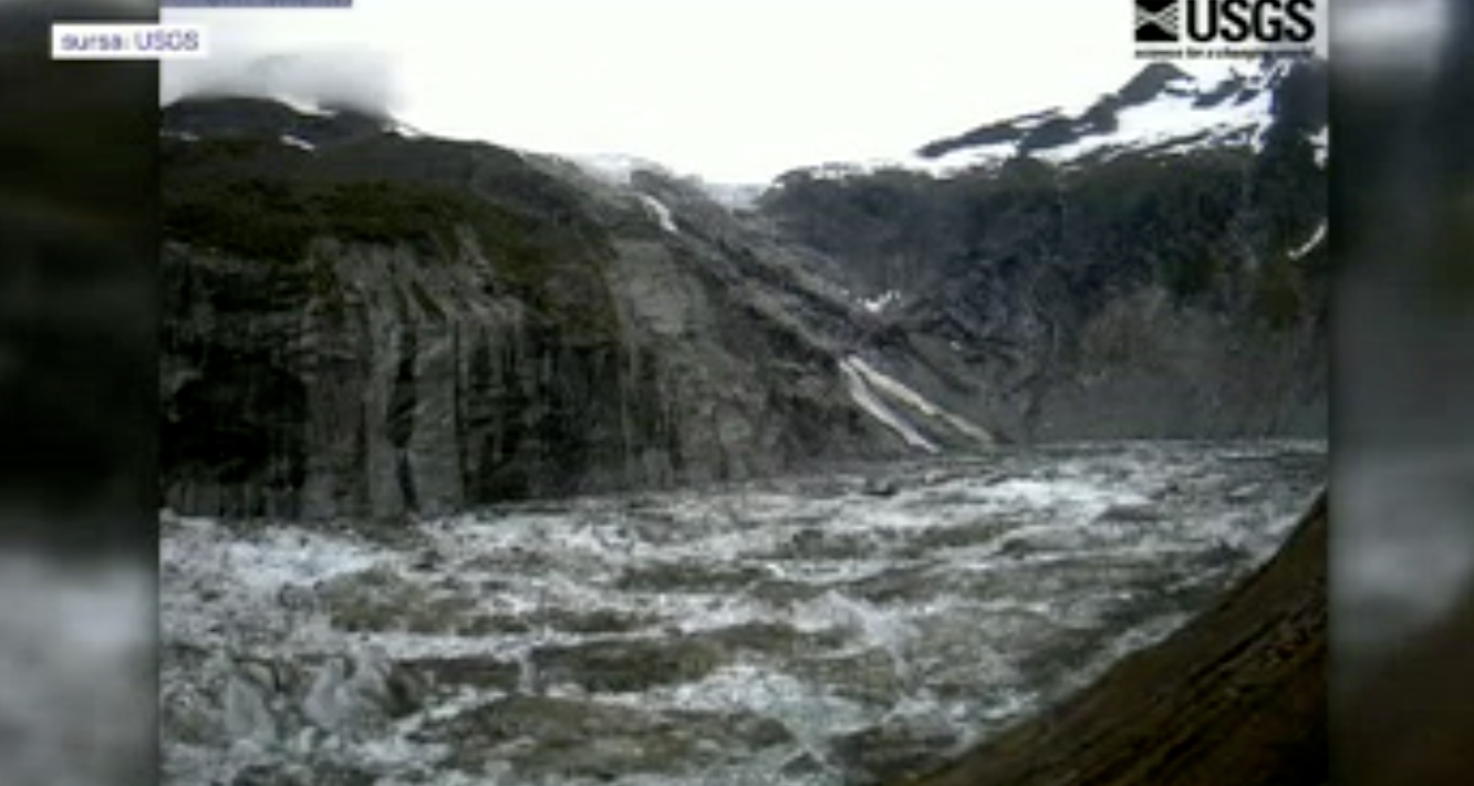 Alertă în Alaska: risc de inundații catastrofale din cauza topirii unui ghețar