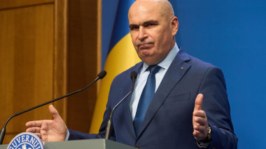 Bucharest, Romania. 29th July, 2025:Ilie Bolojan, the Prime Minister of Romania, holds a press conference on the topic of special pensions reform at Victoria Palace, the Romanian Government headquarters. Credit: Lucian Alecu/Alamy Live News