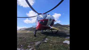 La fața locului a fost chemat un elicopter FOTO Facebook / Salvamont Prahova