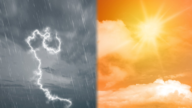 HARTĂ România, între furtuni și caniculă: au fost emise noi alerte cod portocaliu și galben. Care sunt zonele vizate de vijelii