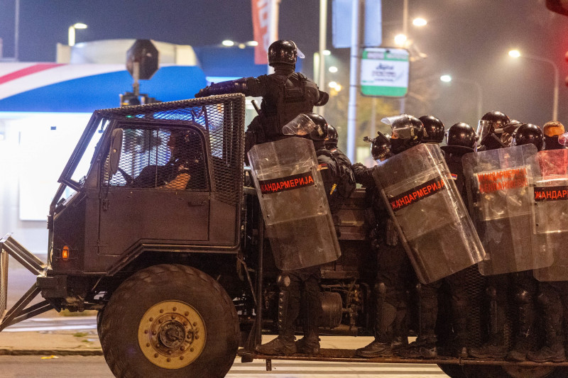 Serbia, Belgrade: Anti-government protests, clashes between demonstrators and police forces