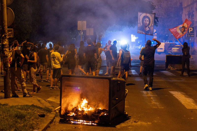 Serbia, Belgrade: Anti-government protests, clashes between demonstrators and police forces