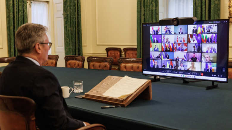 Prime Minister Keir Starmer speaks to Coalition of the Willing