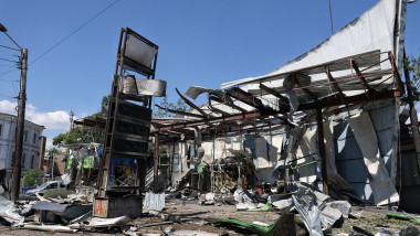 Benzinărie bombardată Ucraina