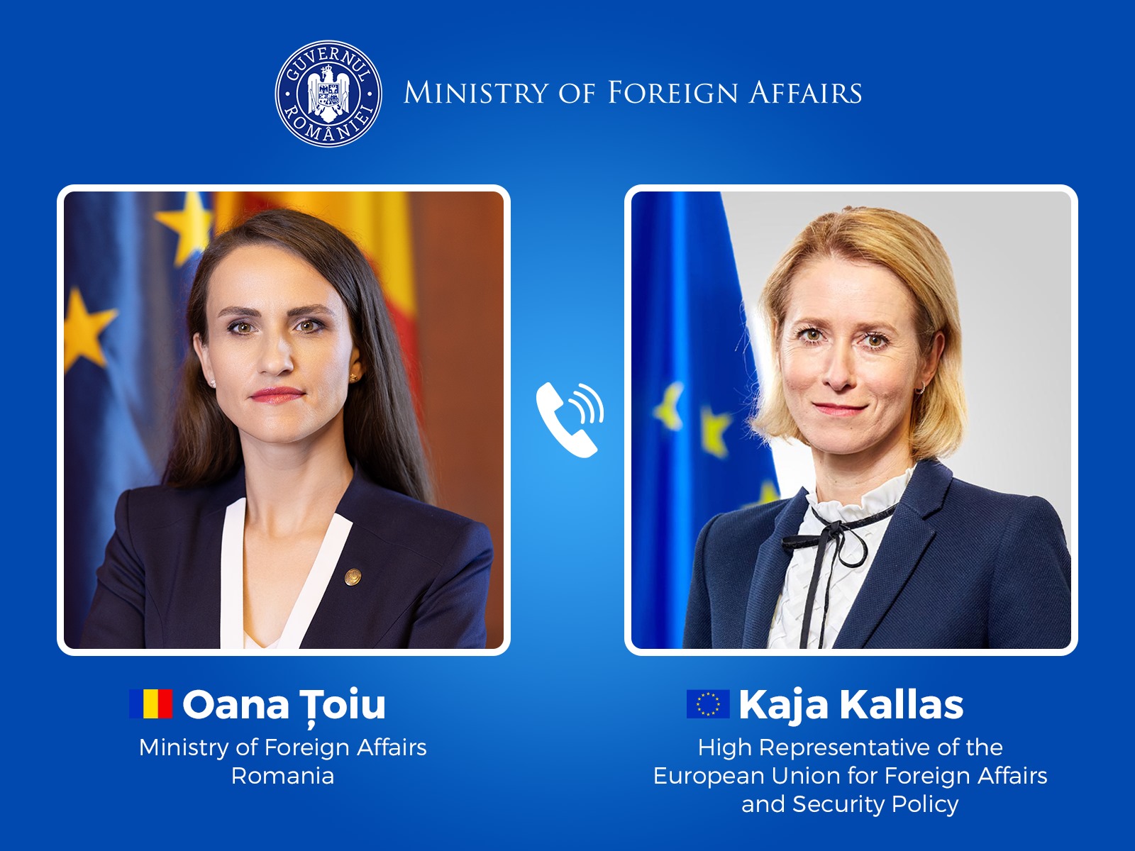 Romunska zunanja ministrica Oana Ţoiu o pomenu trajnega miru v Ukrajini