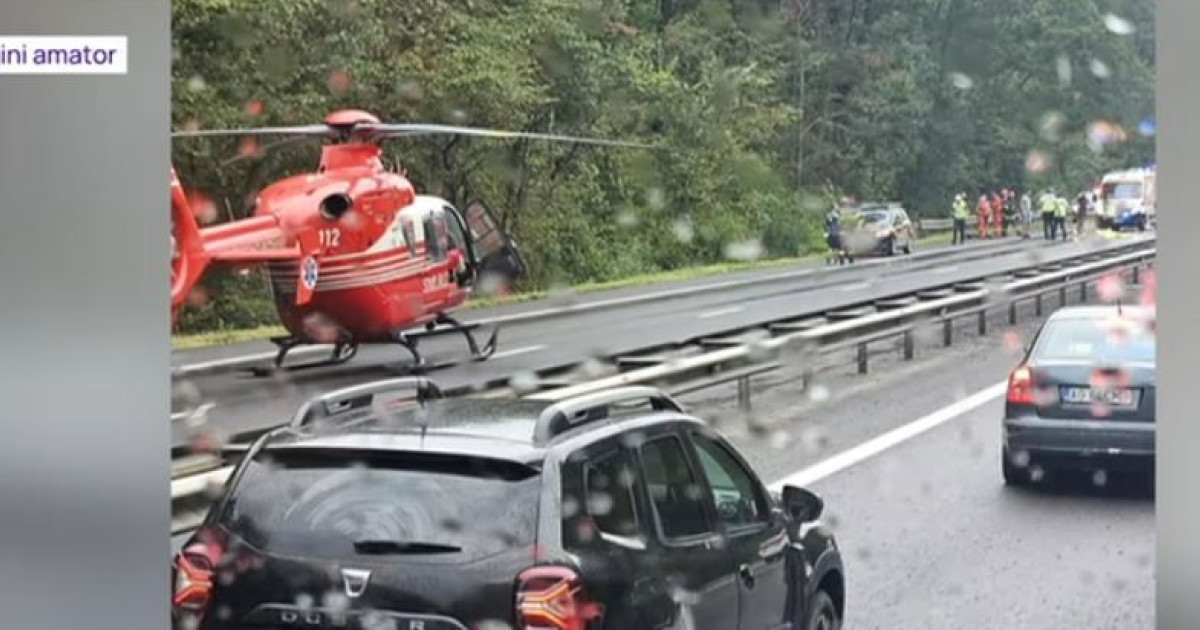 Accident grav pe A1: Doi oameni au murit după ce au fost loviți de un camion