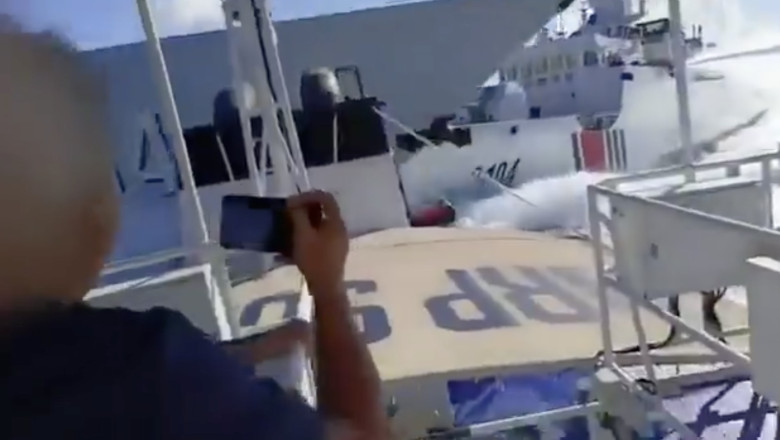 VIDEO  Incident maritim: două nave militare ale Chinei s-au ciocnit în timp ce urmăreau un vas filipinez în apele disputate din sudul țării