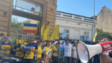 protest sindicalisti educatie
