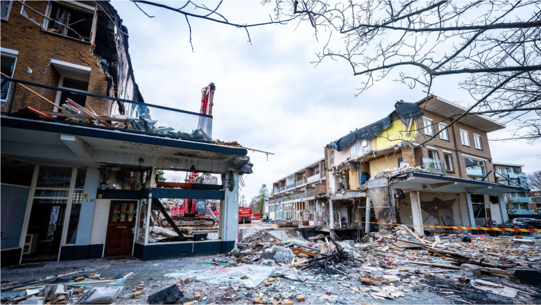 case distruse în Haga după o explozie provocată intenționat