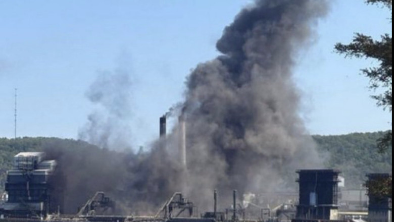 Explozie la uzina siderurgică din SUA. Foto: captură video
