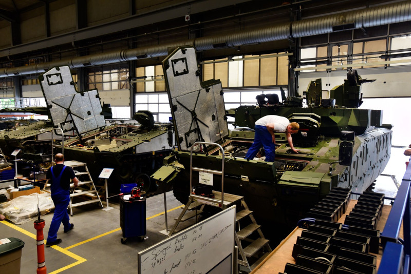 Media conference at Rheinmetall in Unterlüssel, Subroutine, Germany - 06 Jun 2023