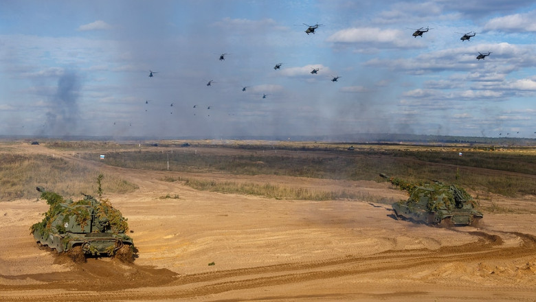 Russian And Belarussian Troops Conduct Major Military Exercises