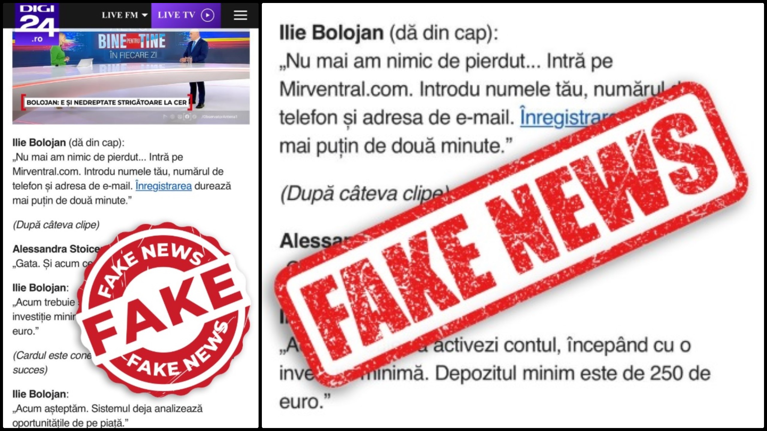 PNL avertizează că o serie de postări online cu numele premierului Ilie Bolojan și Digi24 sunt „100% false”