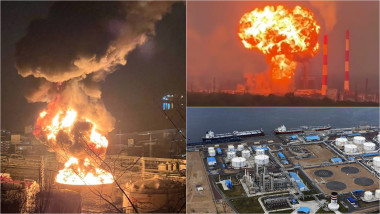 atacuri ucrainene asupra rafinăriilor de petrol și instalațiilor de gaze naturale din Rusia