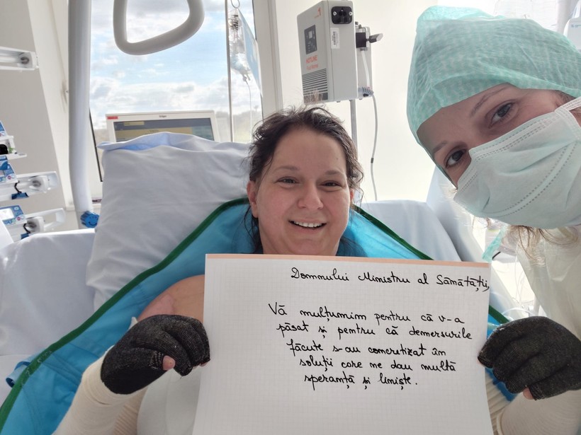 Ministerul Sănătăţii va prelua costurile tratamentului pacientei cu arsuri infectată la Floreasca. „Există un început de schimbare”