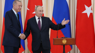 Recep Tayyip Erdogan - Vladimir Putin joint press conference in Russia