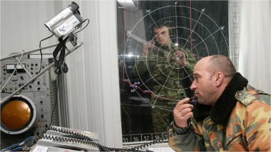 o stație radio militară din Rusia