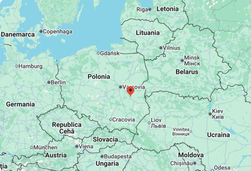 Locul în care s-a produs explozia