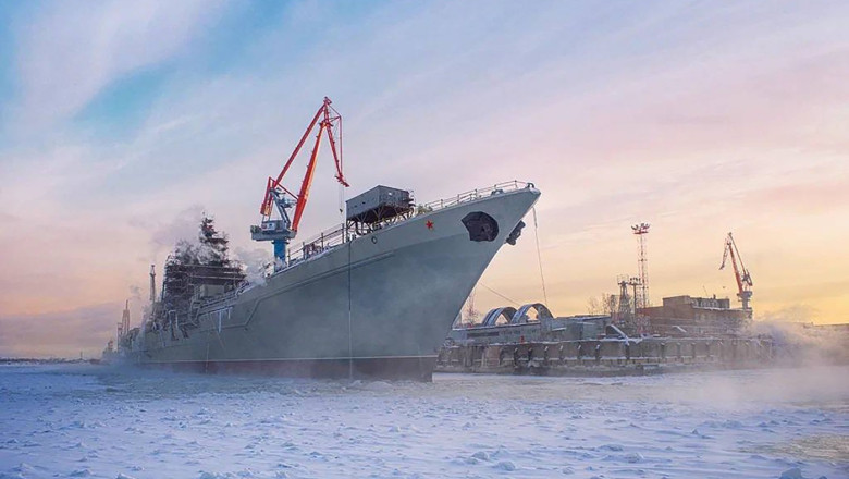 Russian Navy battlecruiser Admiral Nakhimov