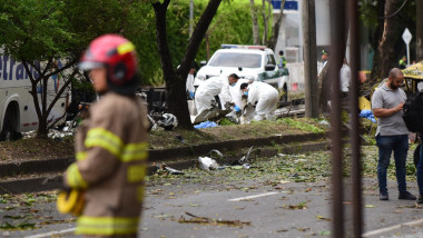 Imagine cu zona afectată de explozie în Cali, Columbia. Foto: Profimedia