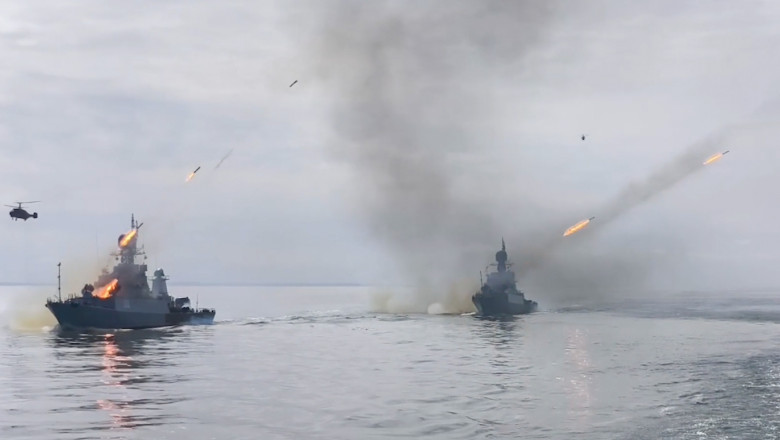 July Storm Naval Exercise In Murmansk Region
