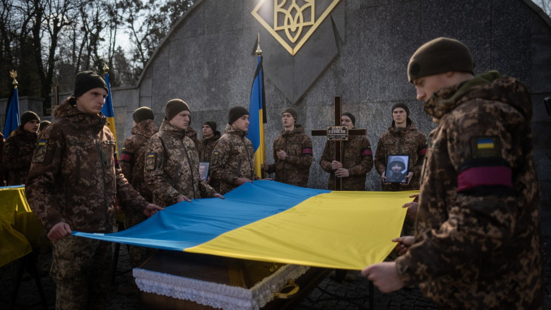 Soldați ucraineni funeralii