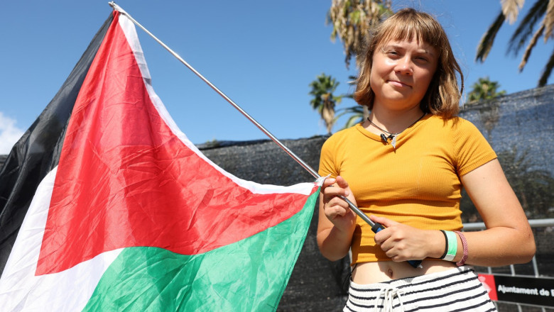 Greta Thunberg pleacă din nou spre Gaza, la bordul unei flotile cu ajutor umanitar care vrea să spargă blocada israeliană