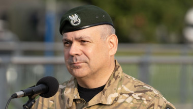 Wieslaw Kukula Chief of the General Staff of the Polish Armed Forces speaks to the media during a press conference after the parade rehearsal. Polish armed forces and its allies stationed in the country, took part in a rehearsal of the National Armed Forc