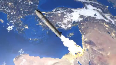 racheta cu satelit de spionaj lansata de israel