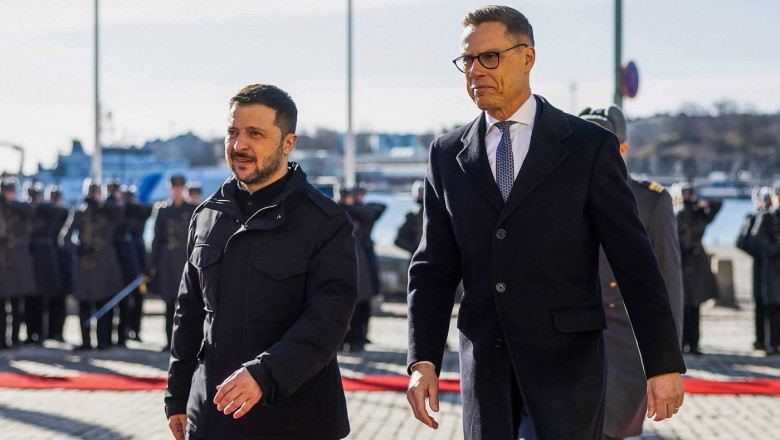 Volodimir Zelenski și Alexander Stubb