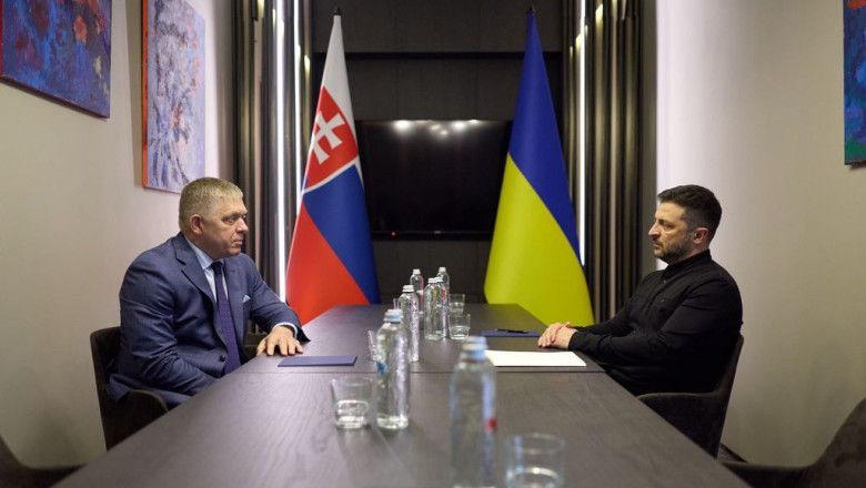 VIDEO  Avertismentul lui Volodimir Zelenski, la întâlnirea cu premierul slovac Robert Fico: Petrolul rusesc nu are viitor în Europa