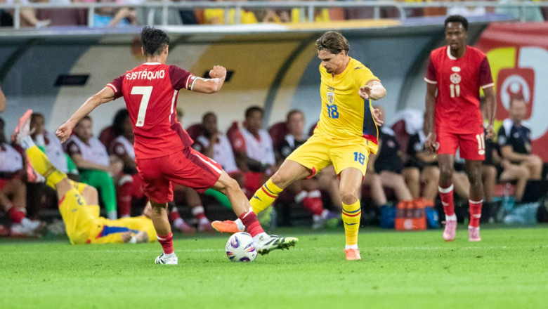 Joc dezastruos al României în meciul amical cu Canada, pe Arena Națională. Cea mai dură înfrângere din mandatul lui Lucescu