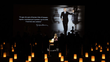 Giorgio Armani's funeral chapel, Donatella Versace arrives, Milan, Italy - 06 Sep 2025