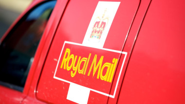 royal mail sign on post van