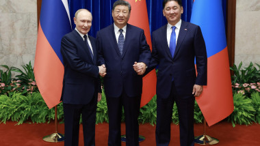 CHINA BEIJING XI JINPING RUSSIA MONGOLIA TRILATERAL MEETING (CN)
