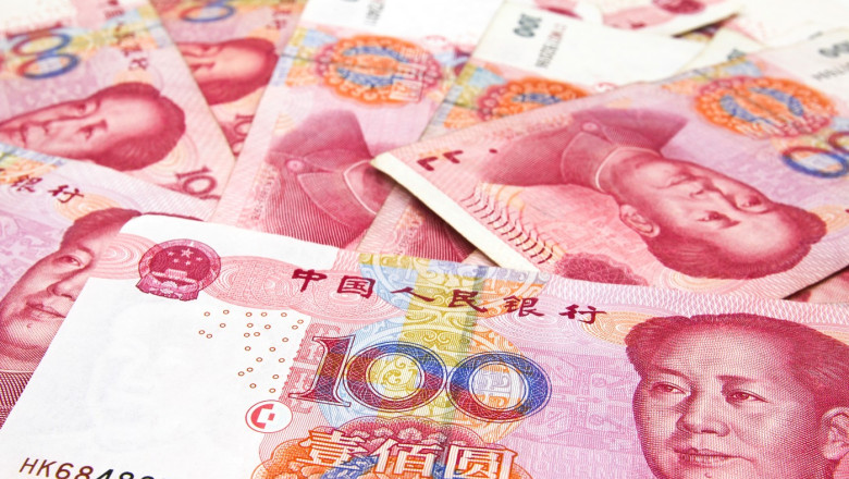 Chinese yuan money 100 banknotes