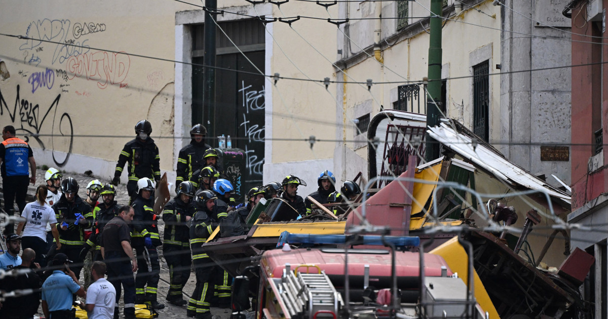 Accident grav în Lisabona: cel puțin 15 morți și mai mulți răniți, după ce un funicular a deraiat. Reacția MAE român