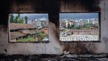 Police Station Cleanup After Nepal Corruption Protests, Bhaktapur - 14 Sep 2025
