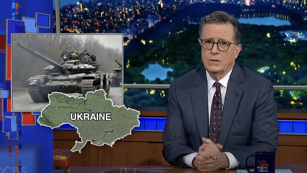 Emisiunea „The Late Show with Stephen Colbert” a prezentat o hartă a Ucrainei fără Crimeea