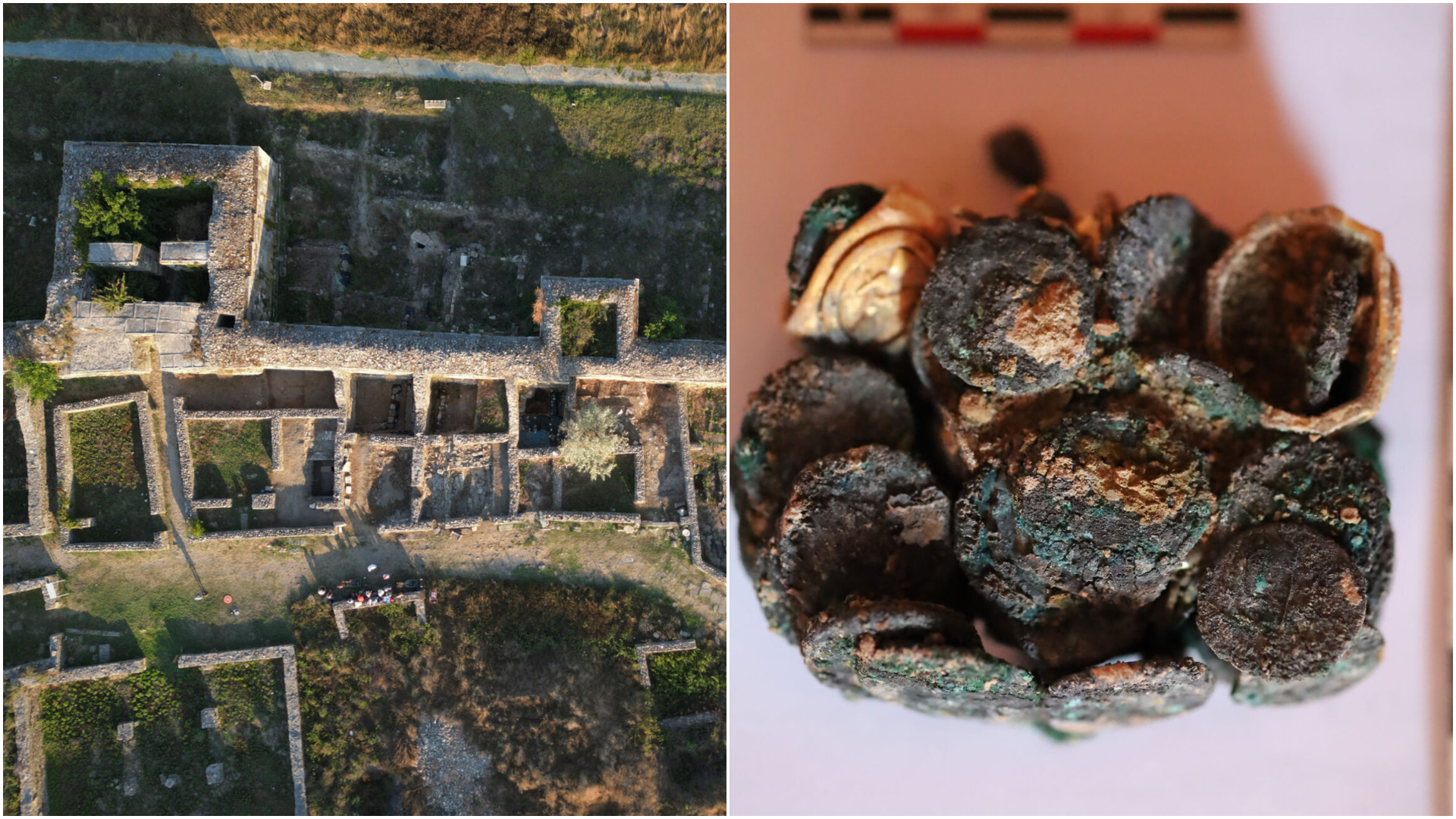 Comoară romană veche de aproape 2.000 de ani, descoperită în ruinele unei case incendiate la Histria