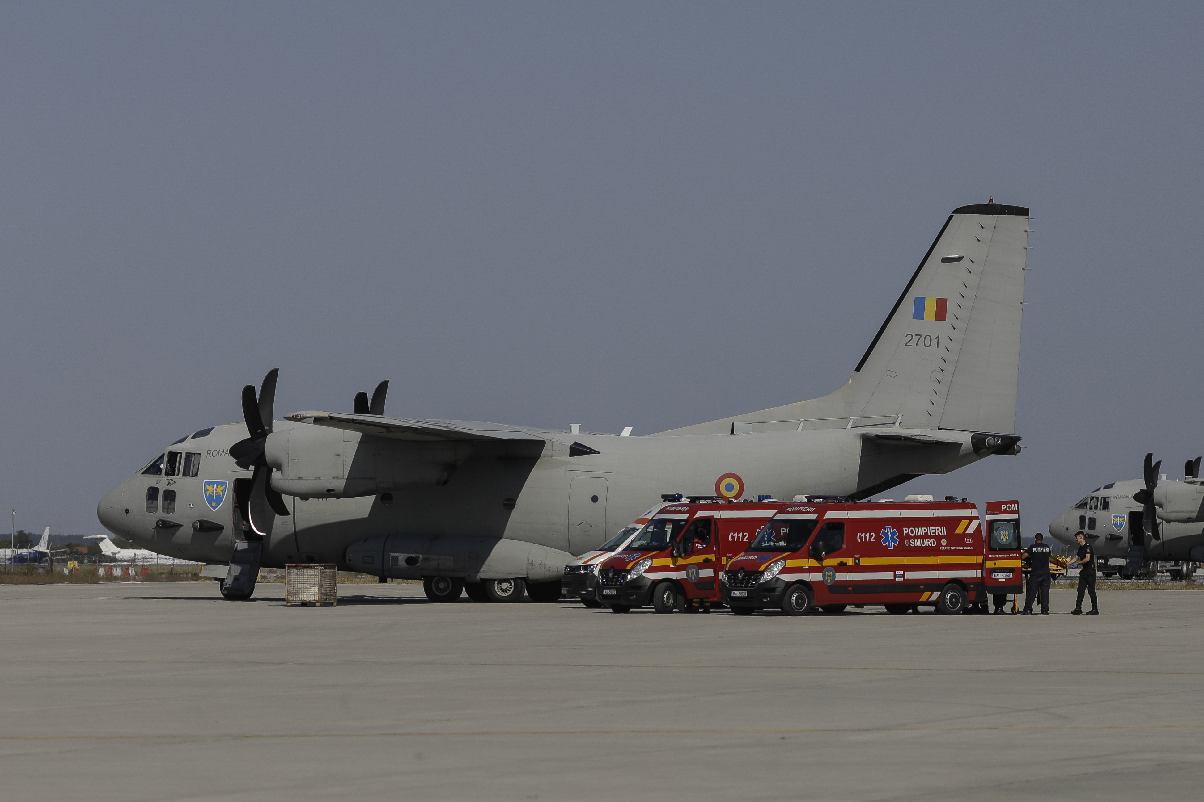 Zece pacienți palestinieni și 28 de membri ai familiilor, aduși în România cu o aeronavă militară. Unii vor fi transferați în Belșgia