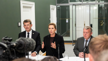 Doorstep Press Briefing On Danish Defence Initiatives, Copenhagen, Denmark - 17 Sep 2025