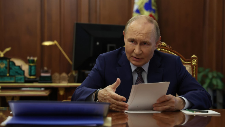 Russian President Putin Chairs Meeting On The Economy